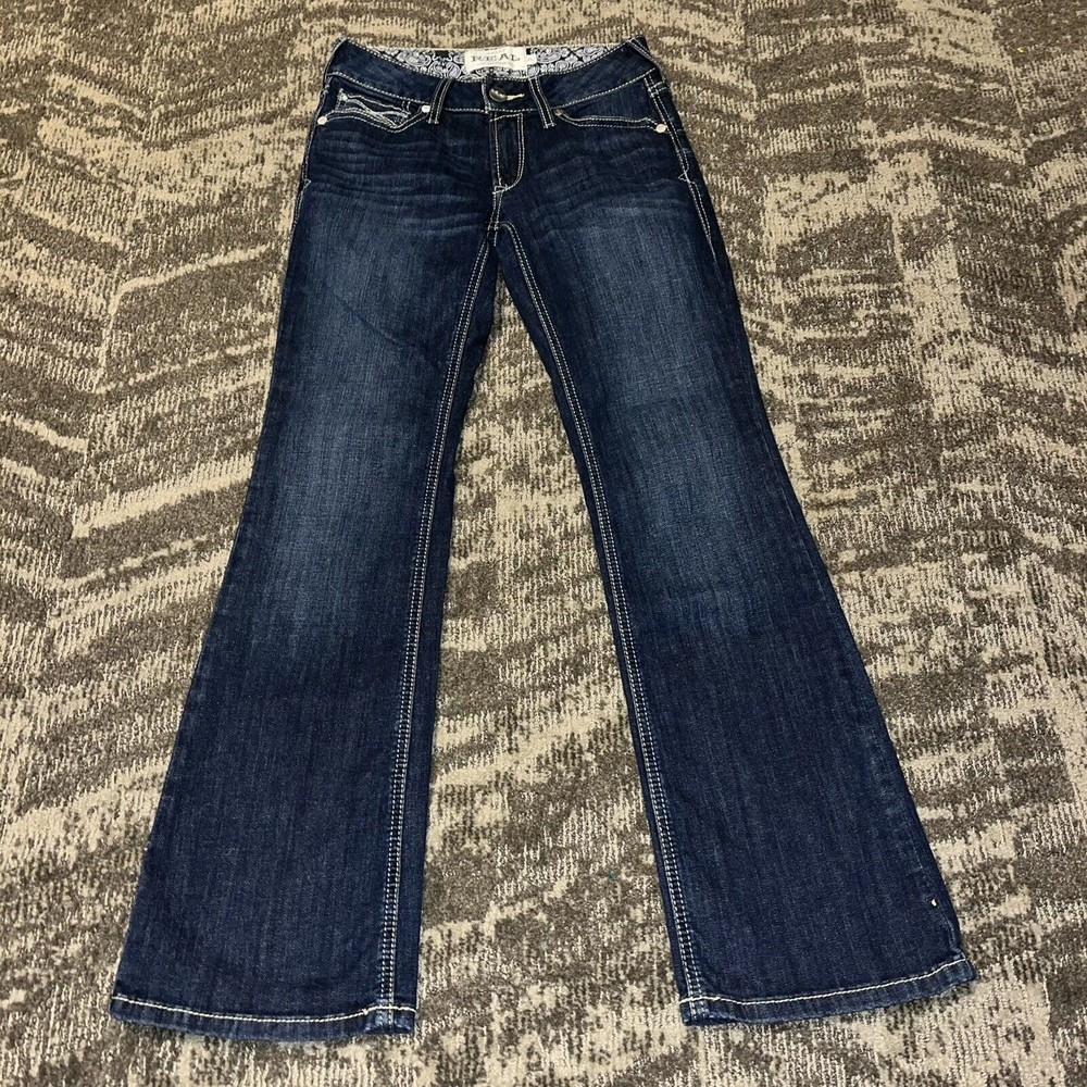 Ariat Real Denim Alexandria Mid Rise Bootcut Jeans Midnight Blue 27S